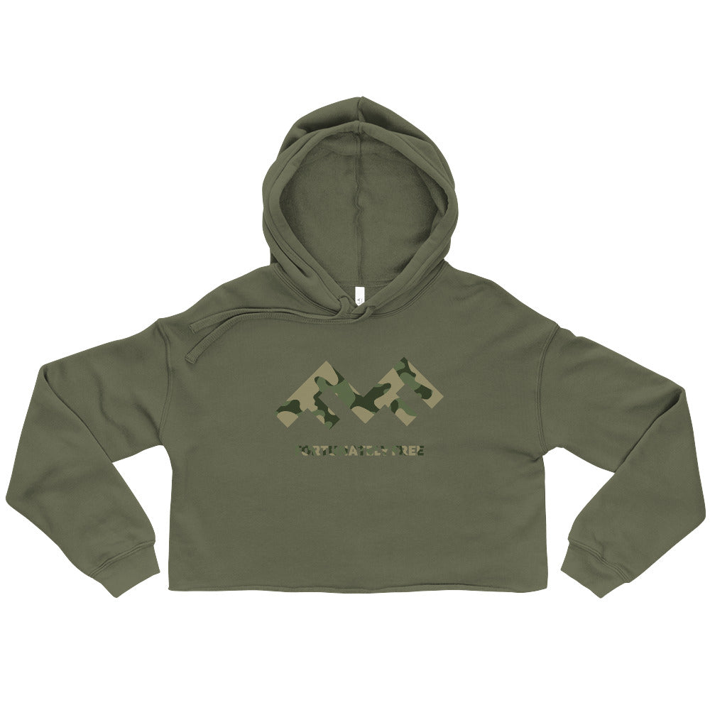 WOMENS CAMO FF CROP HOODIE