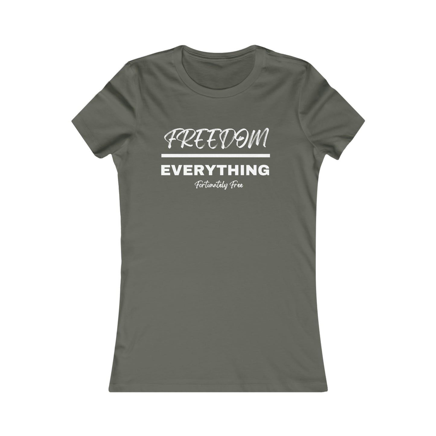 WOMENS FREEDOM OVER EVERYTHING TEE