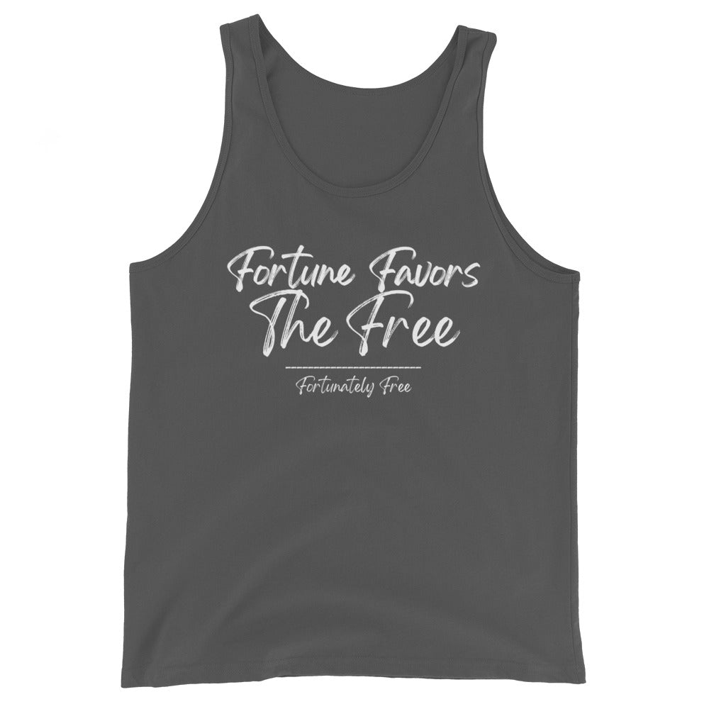 MENS FORTUNE FAVORS THE FREE TANK