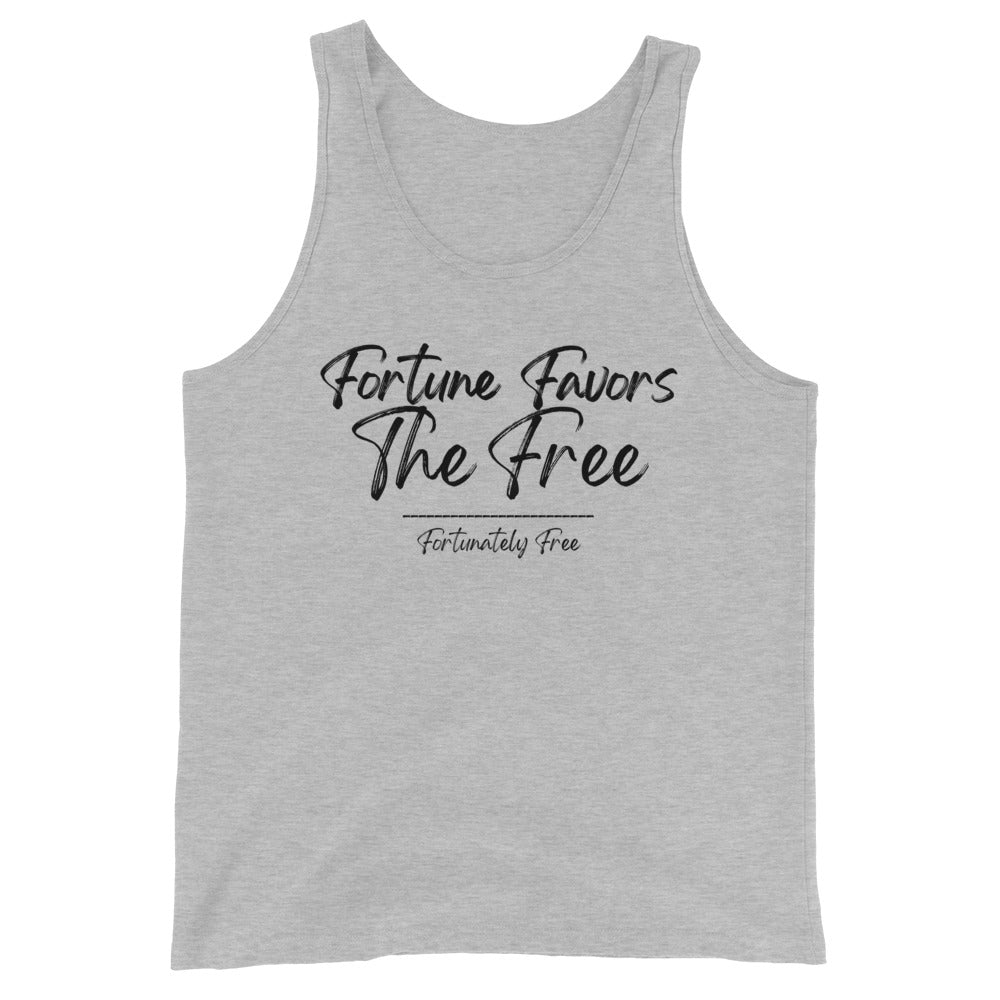 MENS FORTUNE FAVORS THE FREE TANK