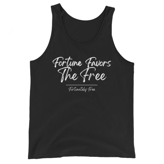 MENS FORTUNE FAVORS THE FREE TANK