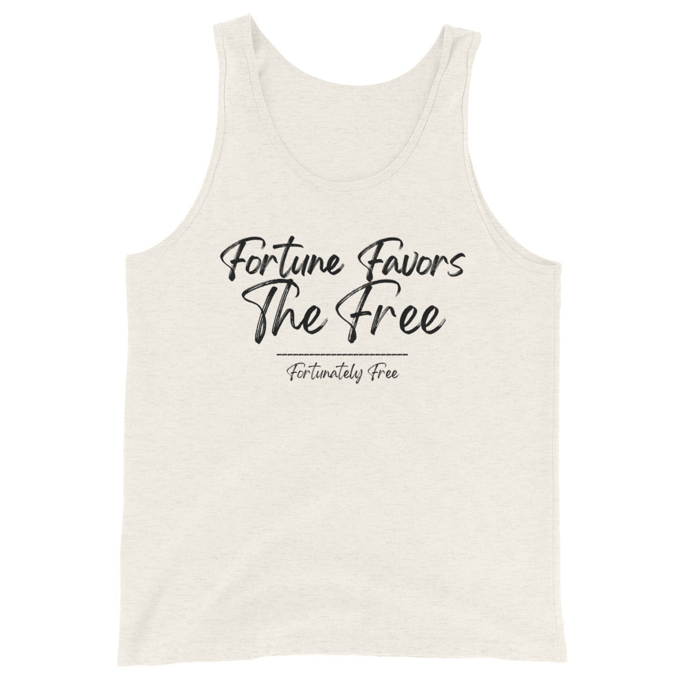 MENS FORTUNE FAVORS THE FREE TANK