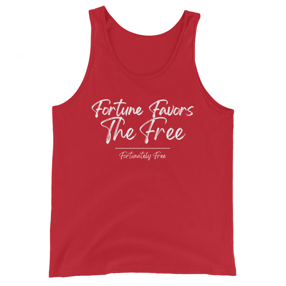 MENS FORTUNE FAVORS THE FREE TANK