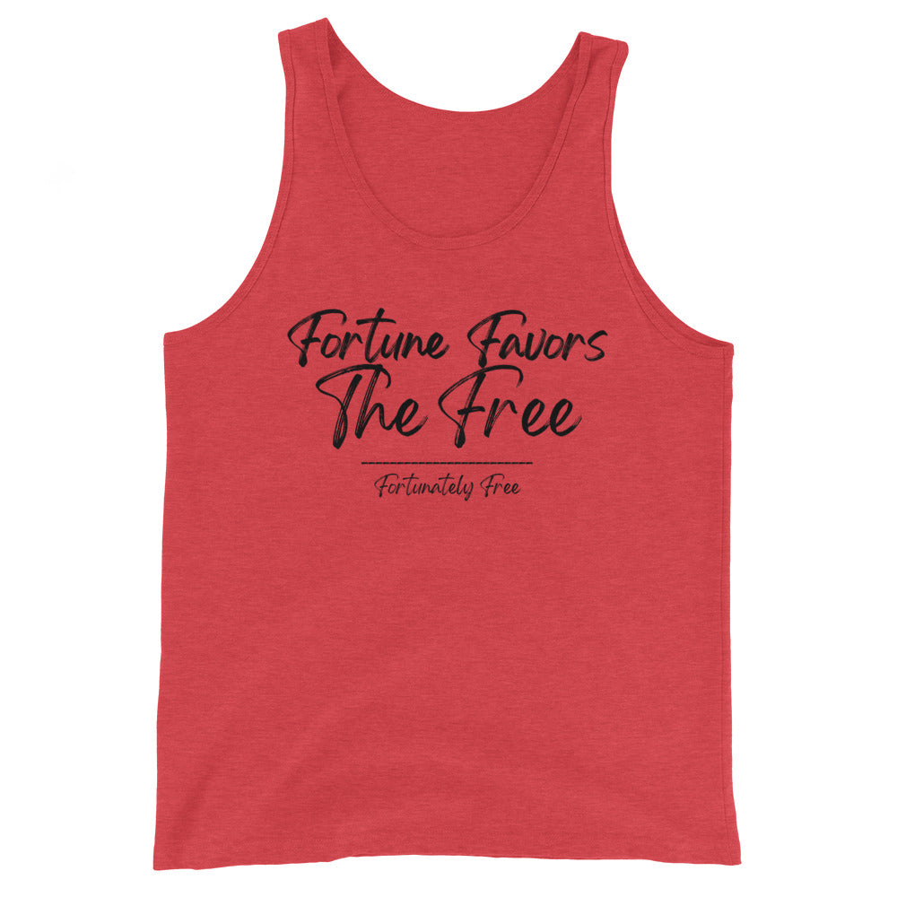 MENS FORTUNE FAVORS THE FREE TANK