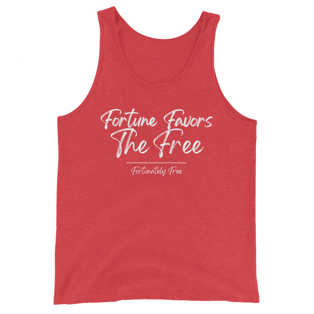 MENS FORTUNE FAVORS THE FREE TANK