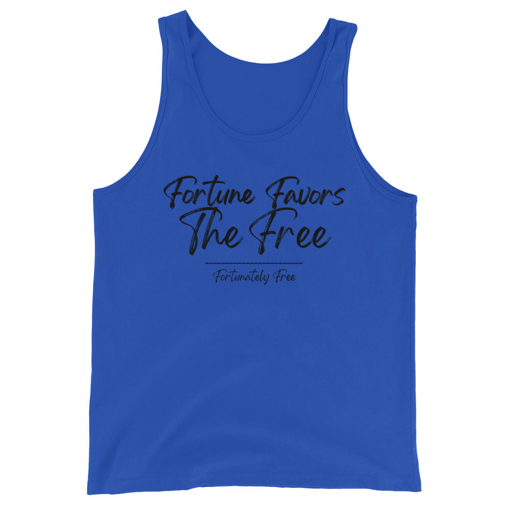 MENS FORTUNE FAVORS THE FREE TANK