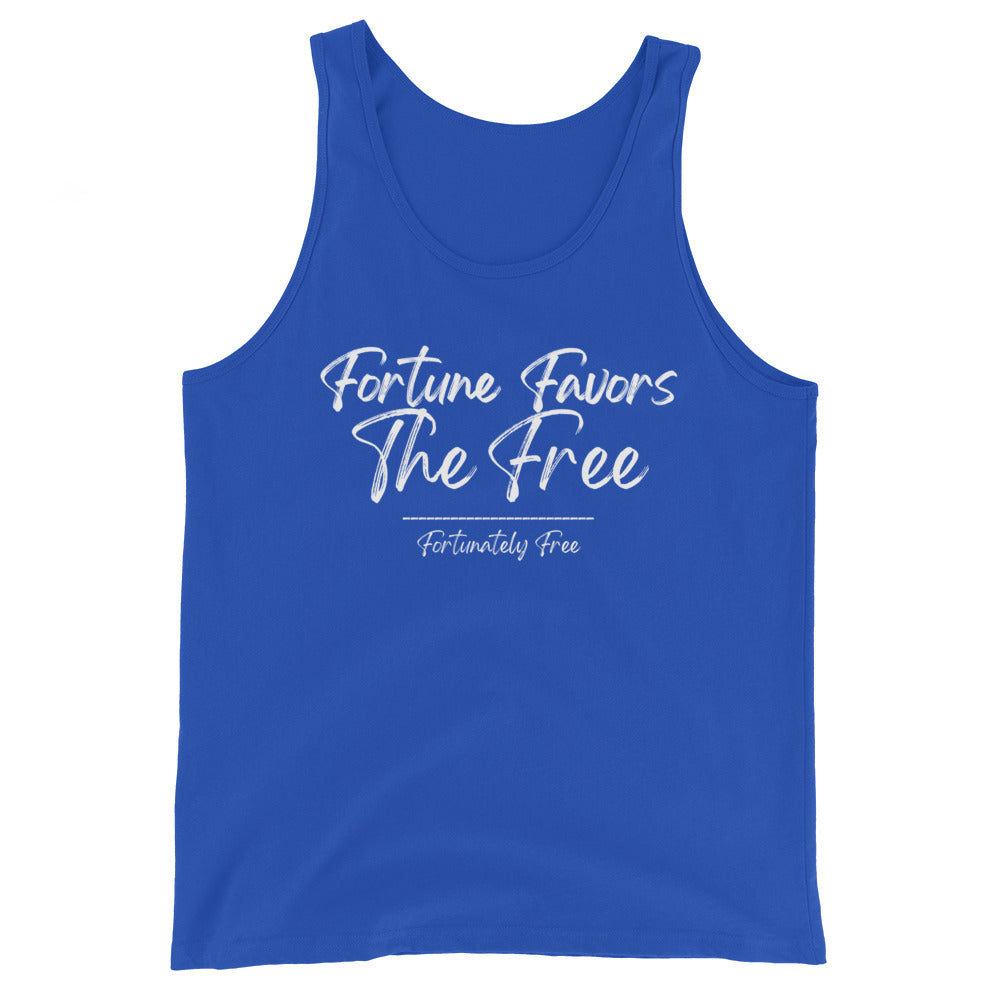 MENS FORTUNE FAVORS THE FREE TANK