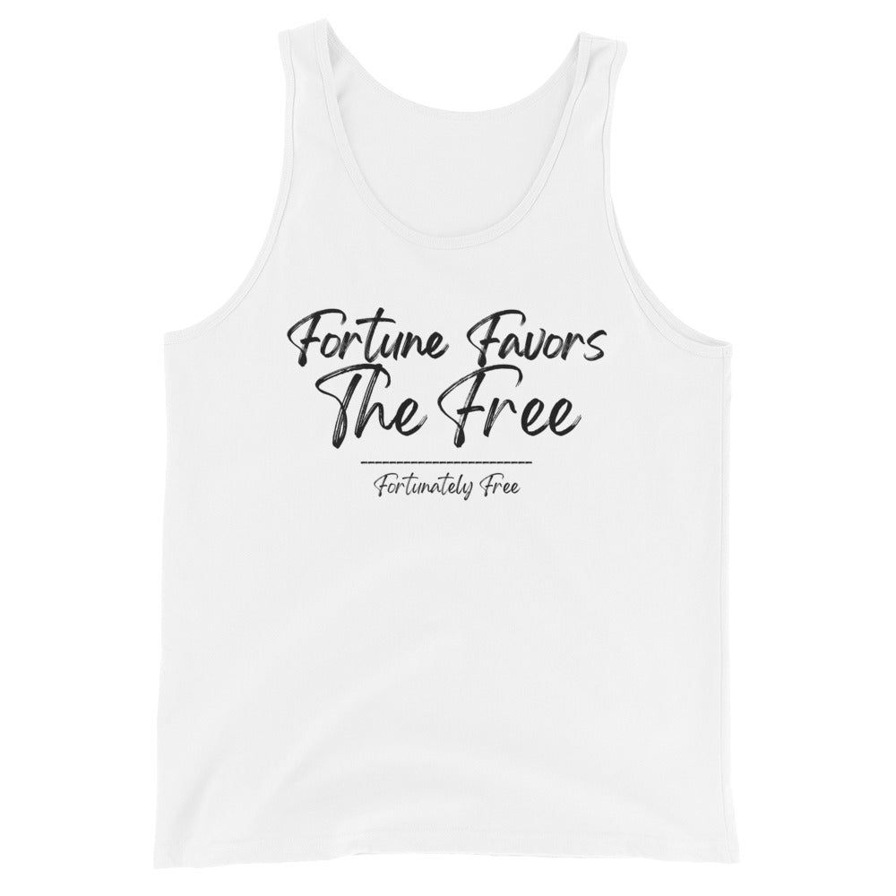 MENS FORTUNE FAVORS THE FREE TANK