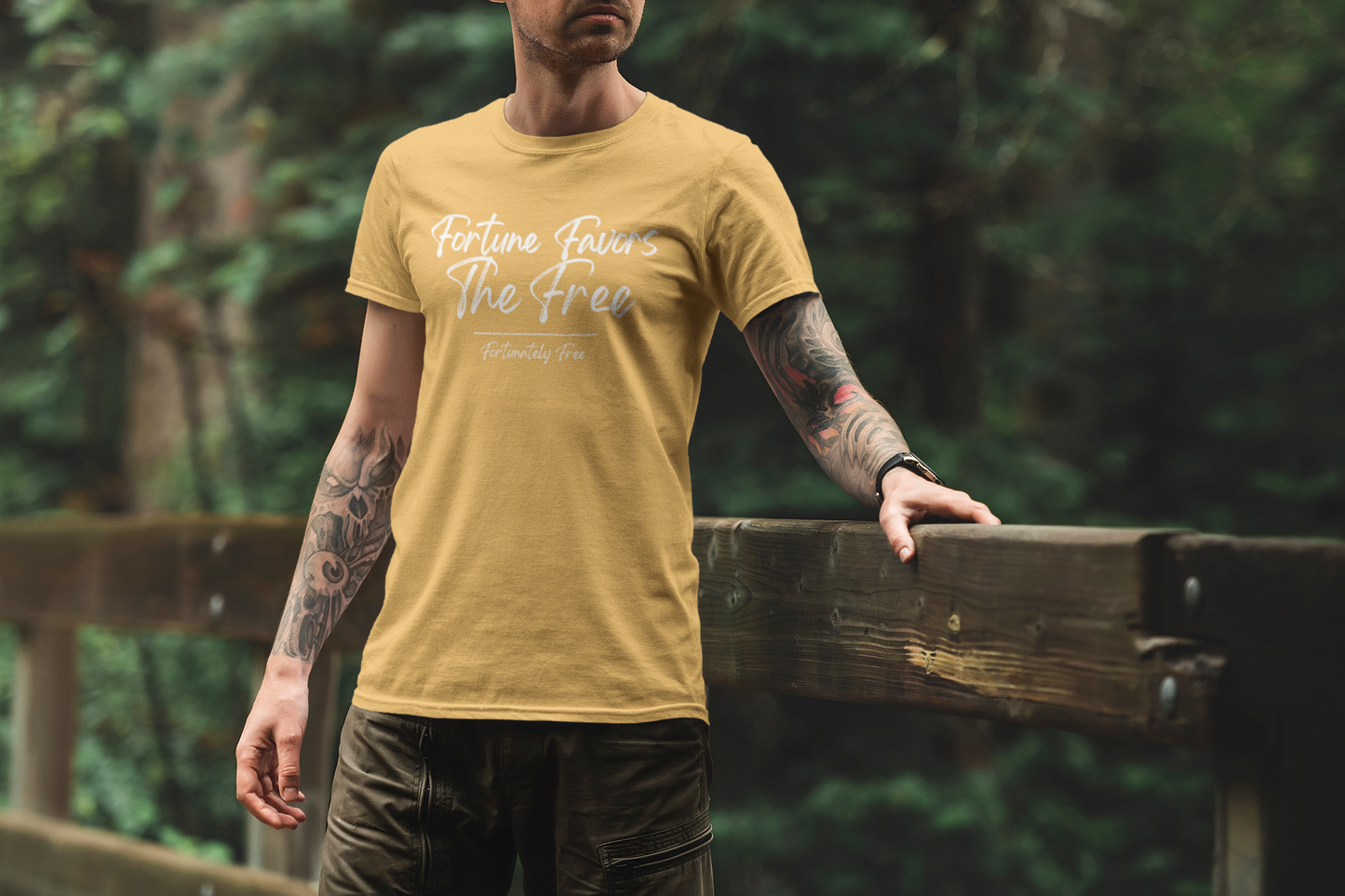 MENS FORTUNE FAVOR THE FREE TEE