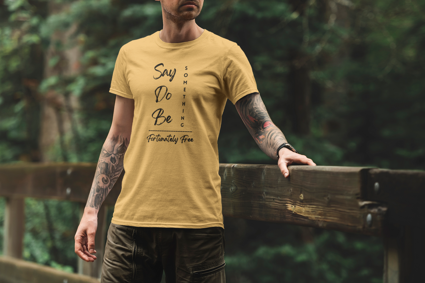 MENS SAY DO BE SOMETHING TEE