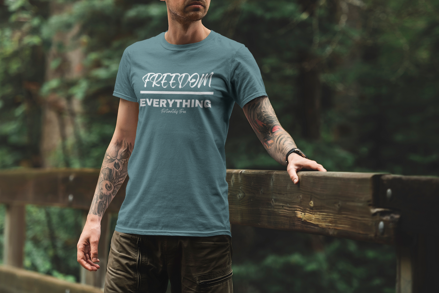 MENS FREEDOM OVER EVERYTHING TEE