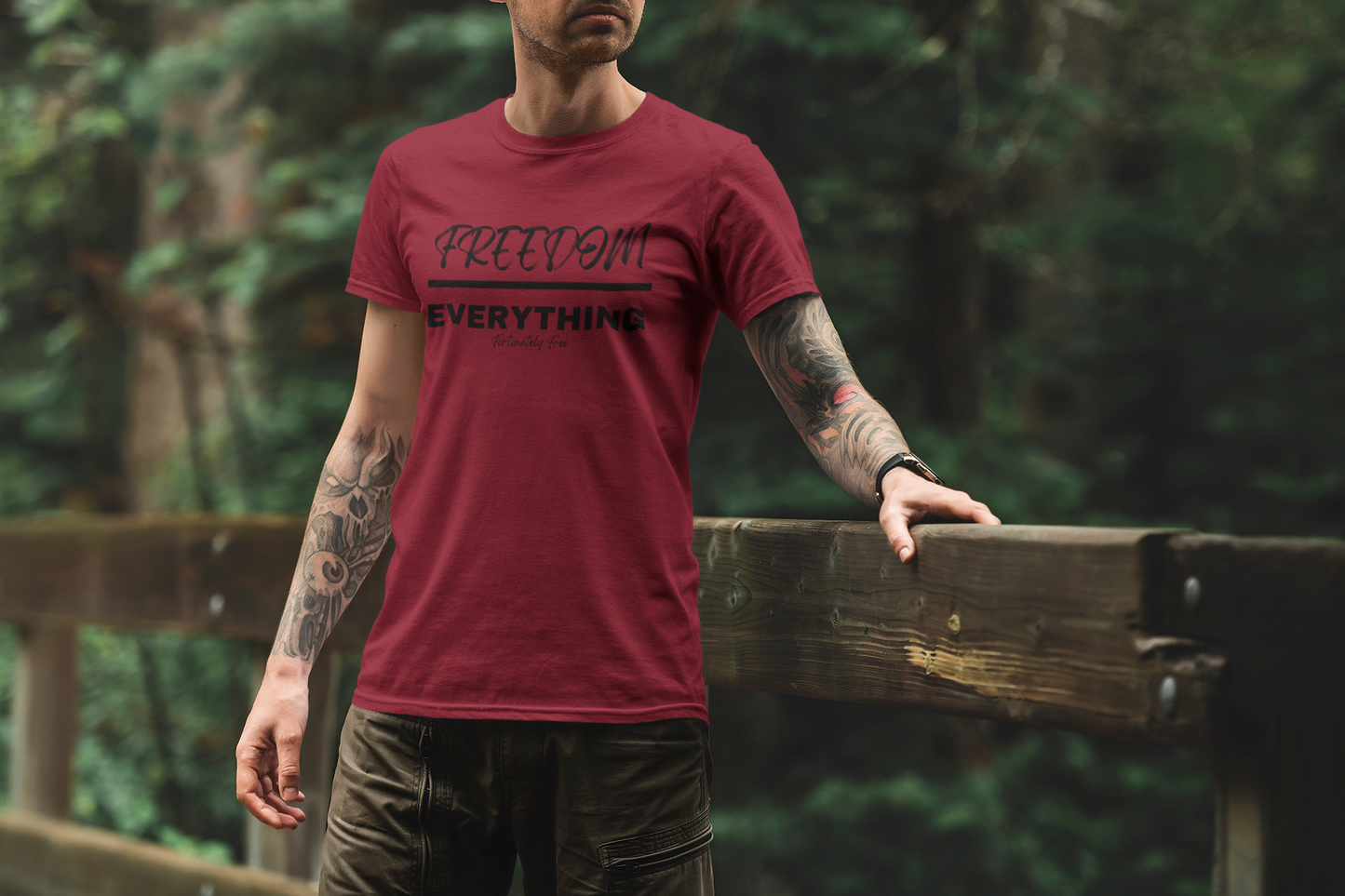 MENS FREEDOM OVER EVERYTHING TEE