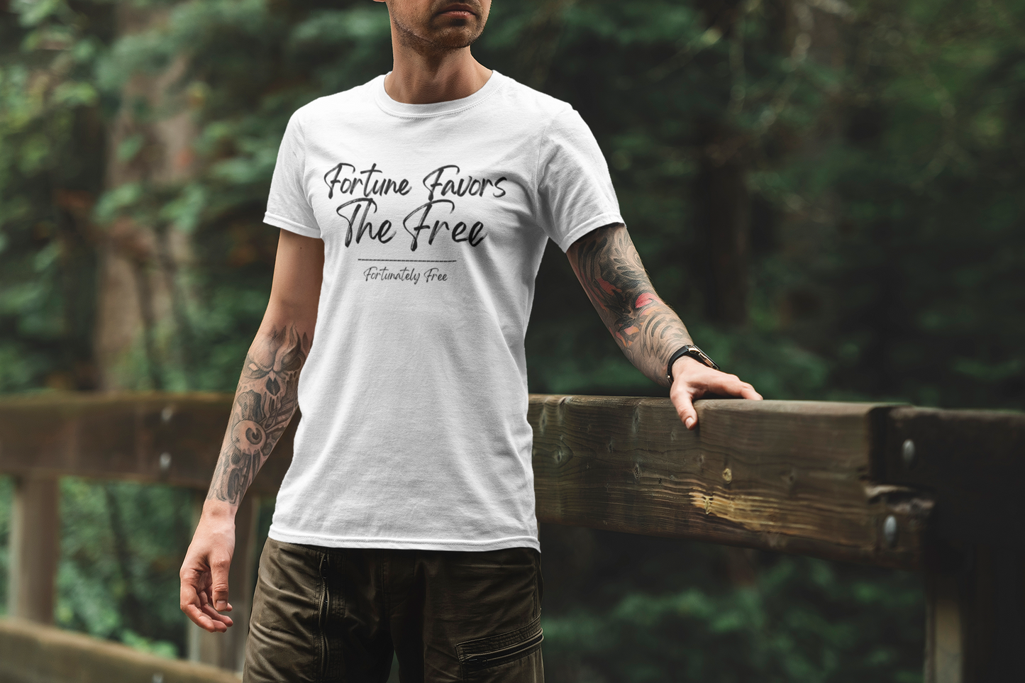 MENS FORTUNE FAVORS THE FREE TEE