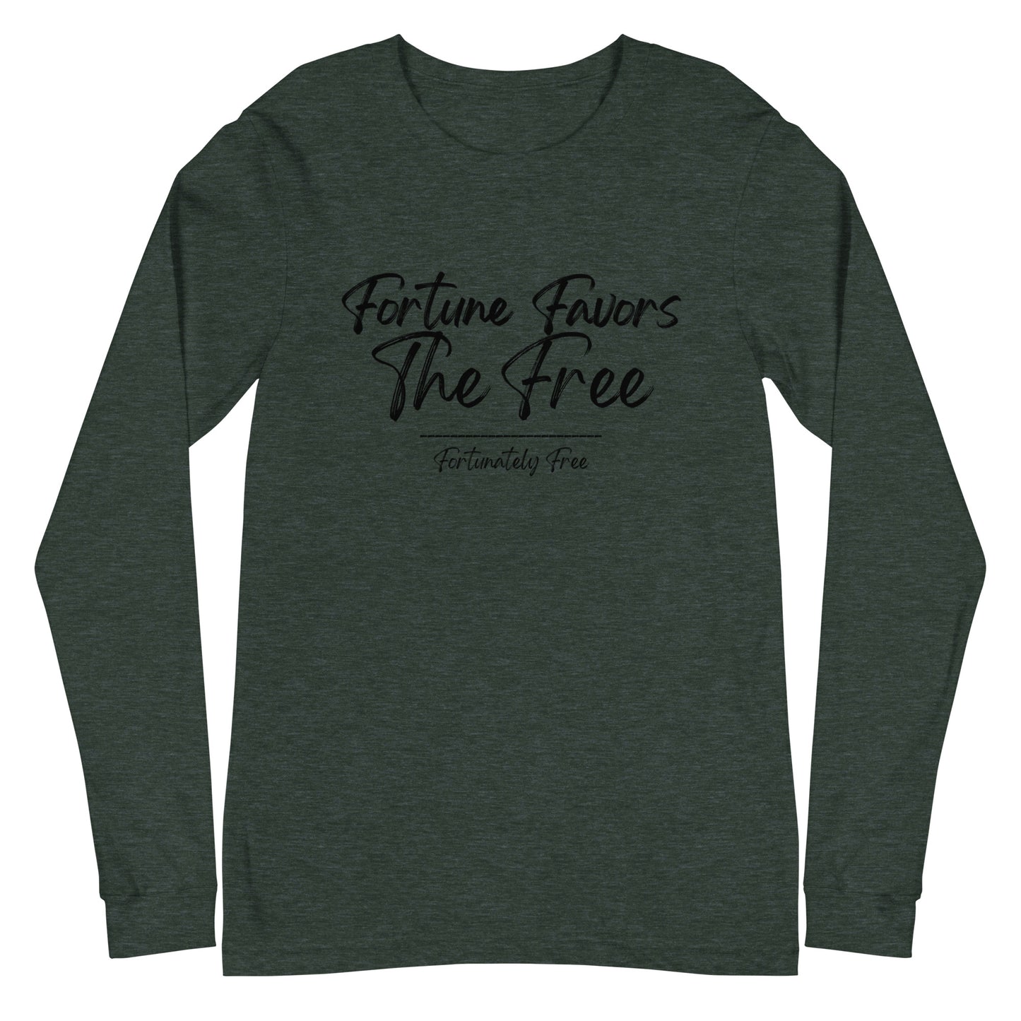 MENS FORTUNE FAVORS THE FREE LONG SLEEVE