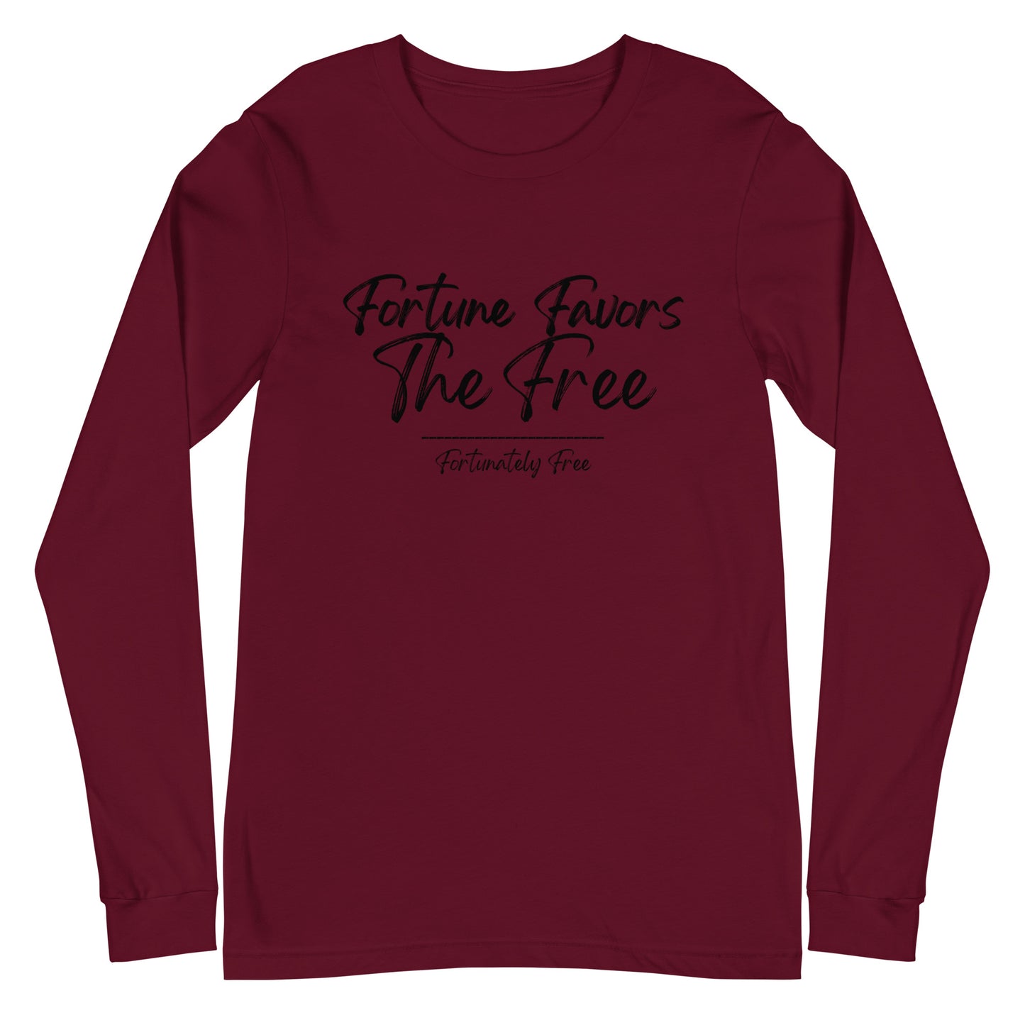 MENS FORTUNE FAVORS THE FREE LONG SLEEVE