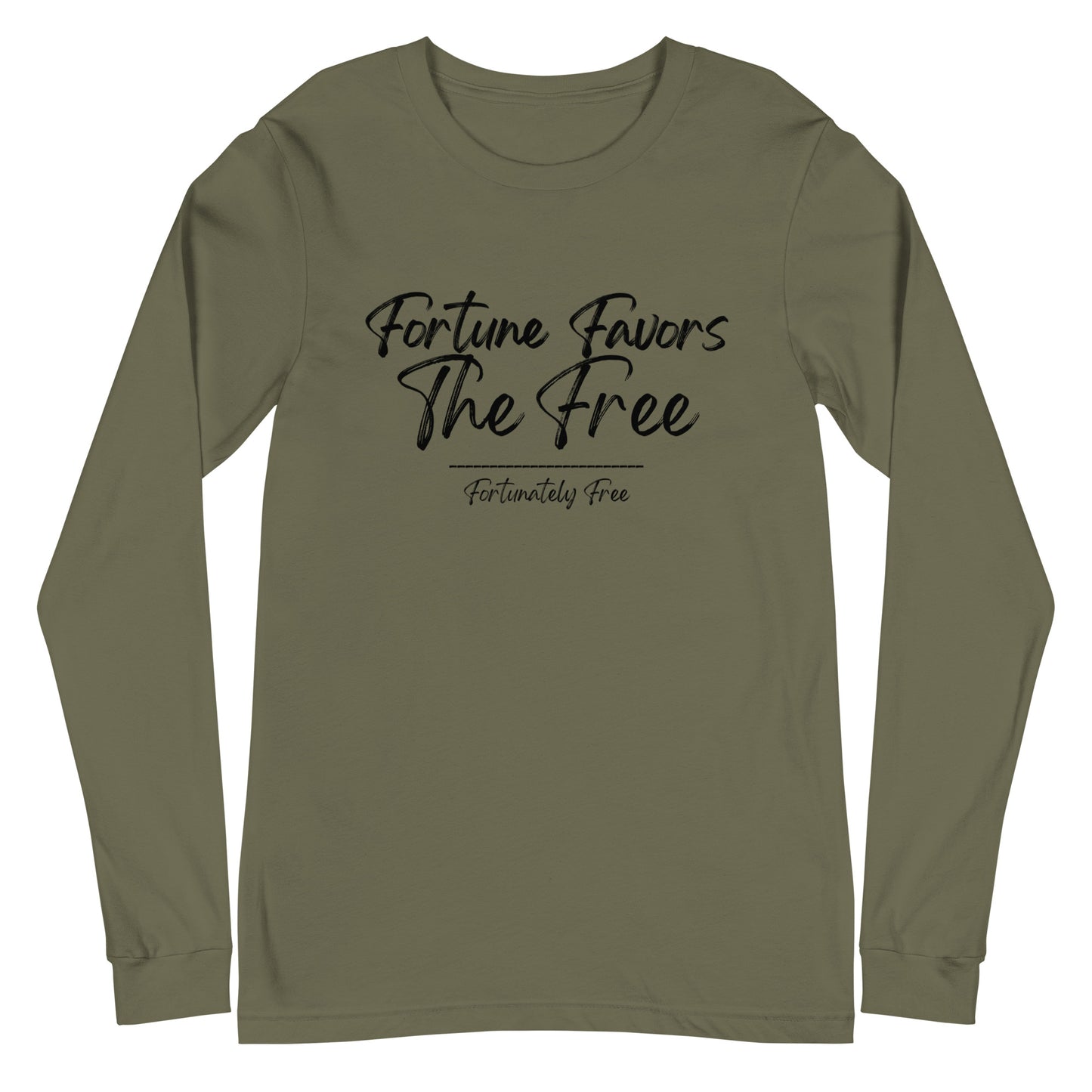 MENS FORTUNE FAVORS THE FREE LONG SLEEVE