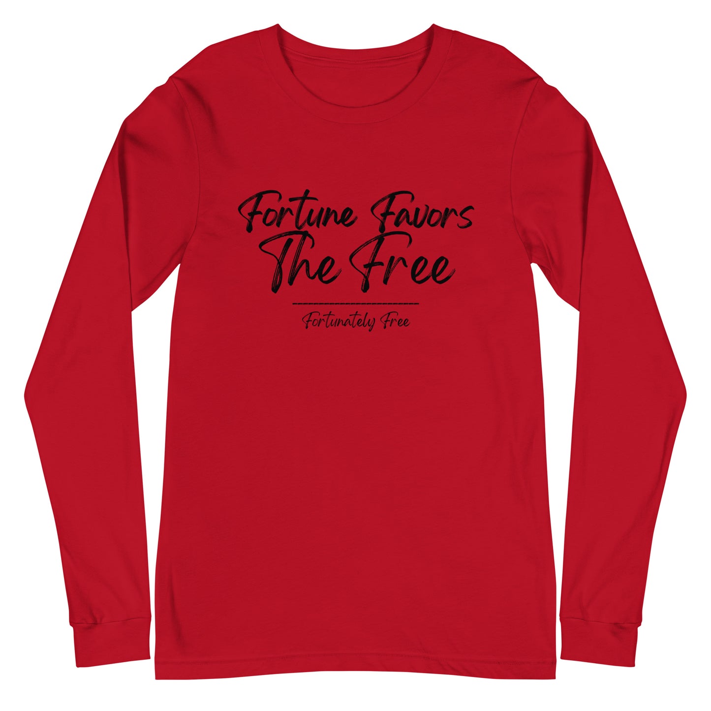 MENS FORTUNE FAVORS THE FREE LONG SLEEVE