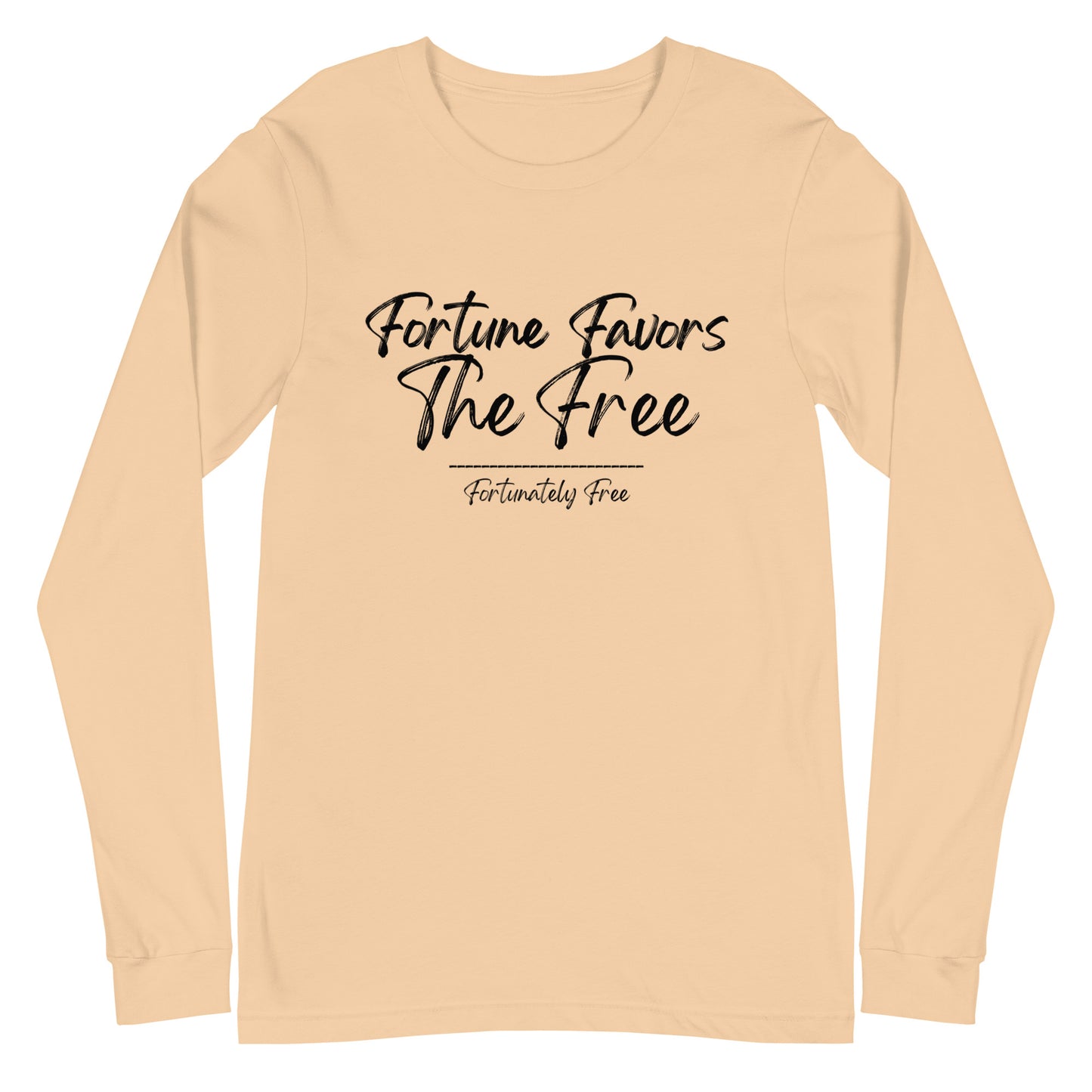 MENS FORTUNE FAVORS THE FREE LONG SLEEVE