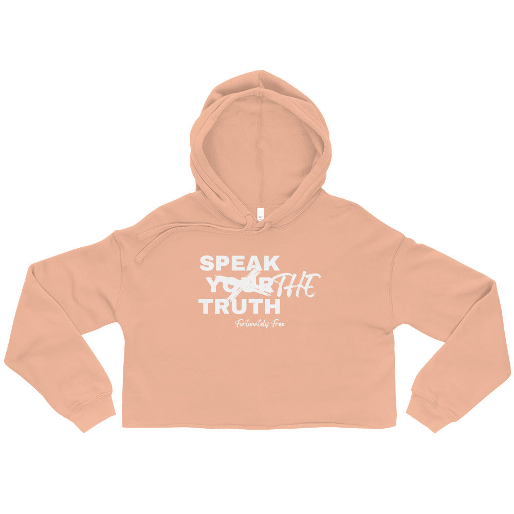 WOMENS SPEAK THE TRUTH CROP HOODIE