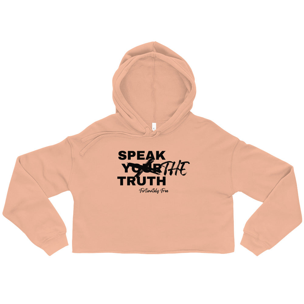 WOMENS SPEAK THE TRUTH CROP HOODIE