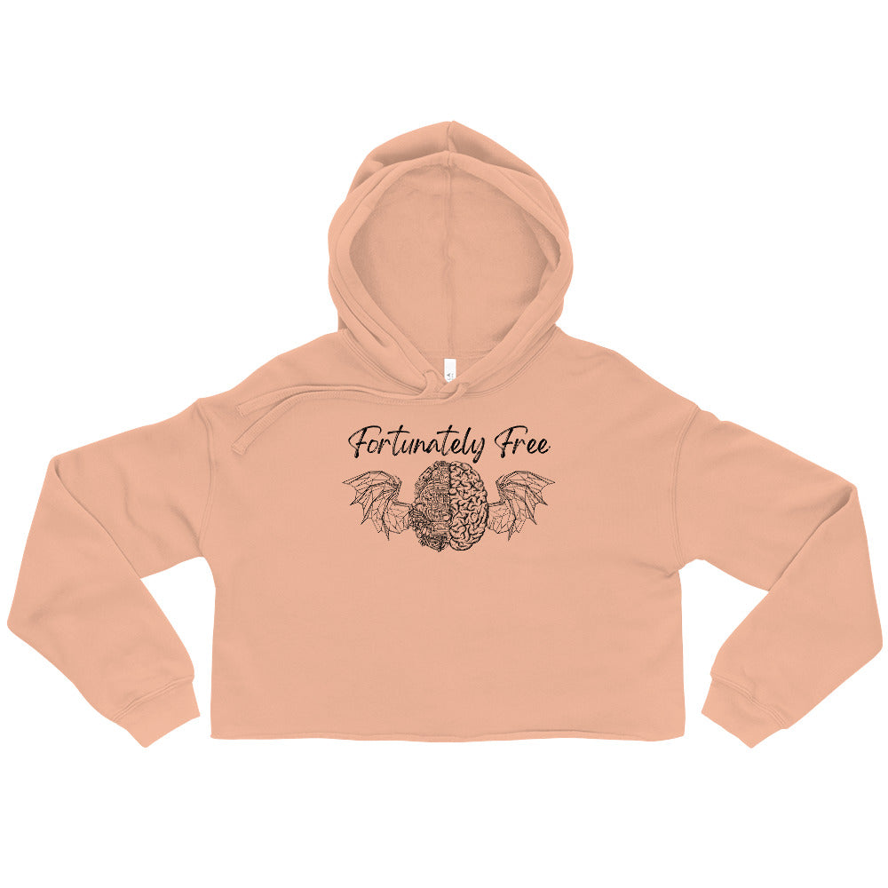 WOMENS FREEDOM MACHINE CROP HOODIE