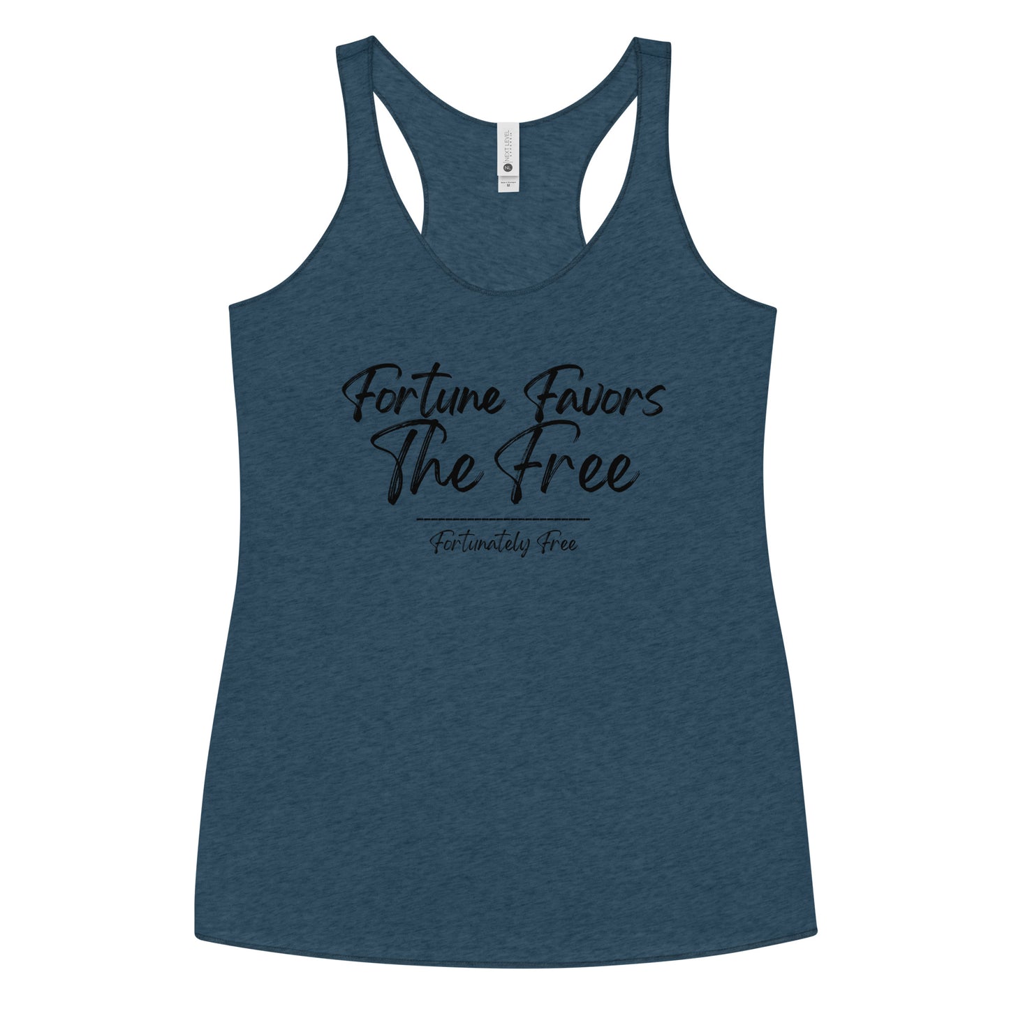 WOMENS FORTUNE FAVORS THE FREE RACERBACK TANK