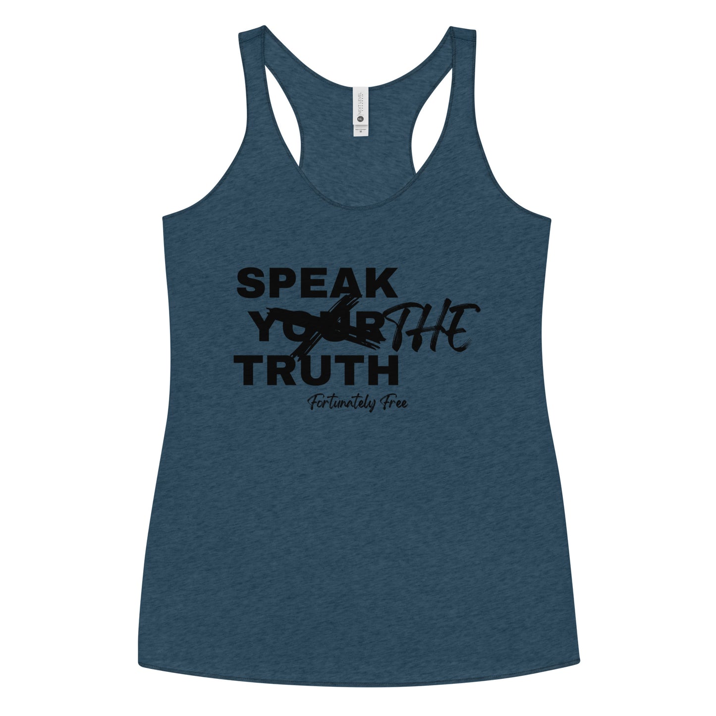 WOMENS SPEAK THE TRUTH RACERBACK TANK