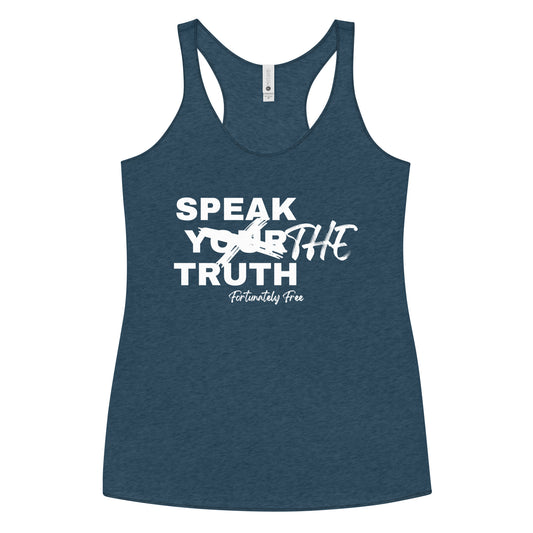 WOMENS SPEAK THE TRUTH RACERBACK TANK