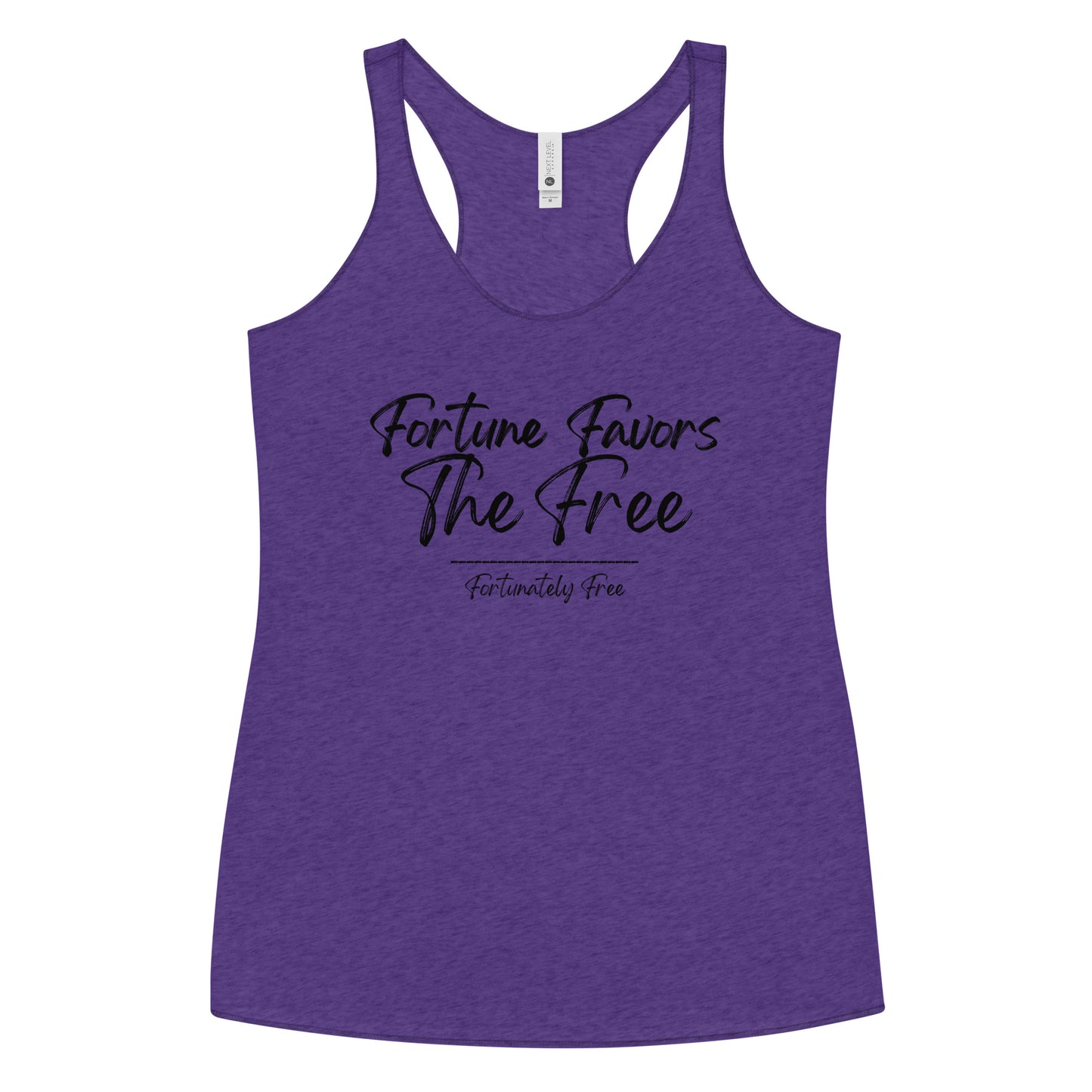 WOMENS FORTUNE FAVORS THE FREE RACERBACK TANK